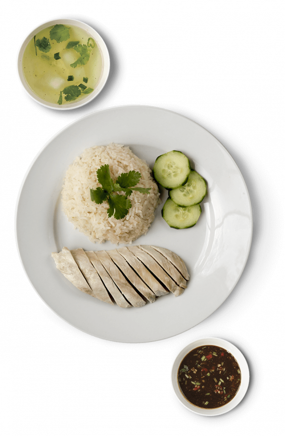 hainanese chicken rice sauce soup